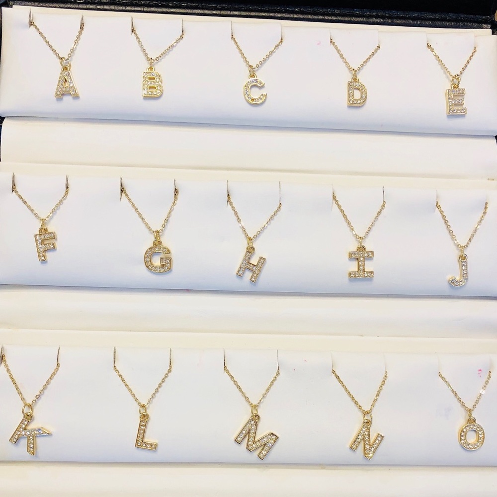 Gorgeous initial necklace